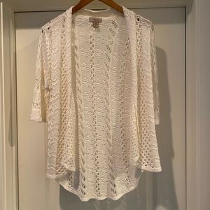 Fresh Produce Crochet‎ Knit Cardigan Size Medium
